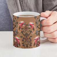 Terracotta Bird of Batik Papua Ceramic Mug Exotic Natural Wealth of Papua - Polynesian Pride