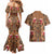 Terracotta Bird of Batik Papua Couples Matching Mermaid Dress and Hawaiian Shirt Exotic Natural Wealth of Papua - Polynesian Pride
