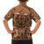 Terracotta Bird of Batik Papua Family Matching Long Sleeve Bodycon Dress and Hawaiian Shirt Exotic Natural Wealth of Papua - Polynesian Pride
