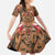 Terracotta Bird of Batik Papua Family Matching Long Sleeve Bodycon Dress and Hawaiian Shirt Exotic Natural Wealth of Papua - Polynesian Pride