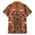 Terracotta Bird of Batik Papua Family Matching Long Sleeve Bodycon Dress and Hawaiian Shirt Exotic Natural Wealth of Papua - Polynesian Pride