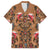 Terracotta Bird of Batik Papua Family Matching Short Sleeve Bodycon Dress and Hawaiian Shirt Exotic Natural Wealth of Papua - Polynesian Pride