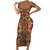 Terracotta Bird of Batik Papua Family Matching Short Sleeve Bodycon Dress and Hawaiian Shirt Exotic Natural Wealth of Papua - Polynesian Pride