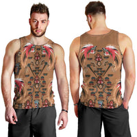 Terracotta Bird of Batik Papua Men Tank Top Exotic Natural Wealth of Papua LT9 - Polynesian Pride