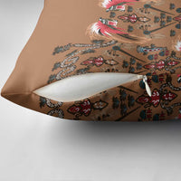 Terracotta Bird of Batik Papua Pillow Cover Exotic Natural Wealth of Papua - Polynesian Pride