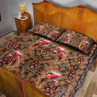 Terracotta Bird of Batik Papua Quilt Bed Set Exotic Natural Wealth of Papua - Polynesian Pride