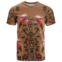 Terracotta Bird of Batik Papua T Shirt Exotic Natural Wealth of Papua - Polynesian Pride