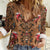 Terracotta Bird of Batik Papua Women Casual Shirt Exotic Natural Wealth of Papua - Polynesian Pride