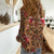 Terracotta Bird of Batik Papua Women Casual Shirt Exotic Natural Wealth of Papua - Polynesian Pride