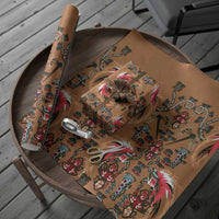 Terracotta Bird of Batik Papua Wrapping Paper Exotic Natural Wealth of Papua - Polynesian Pride
