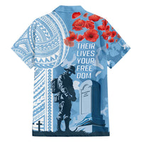 FSM Verterans Day Family Matching Short Sleeve Bodycon Dress and Hawaiian Shirt Their Lives Your Freedom