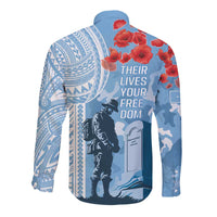 FSM Verterans Day Long Sleeve Button Shirt Their Lives Your Freedom