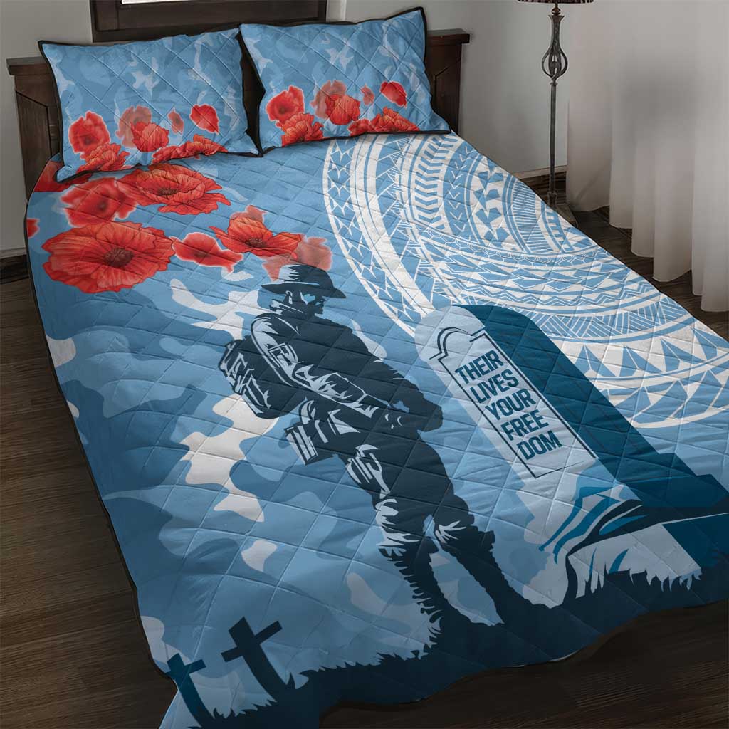 FSM Verterans Day Quilt Bed Set Their Lives Your Freedom