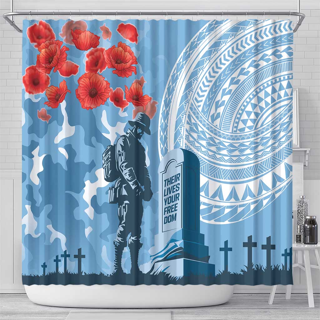 FSM Verterans Day Shower Curtain Their Lives Your Freedom