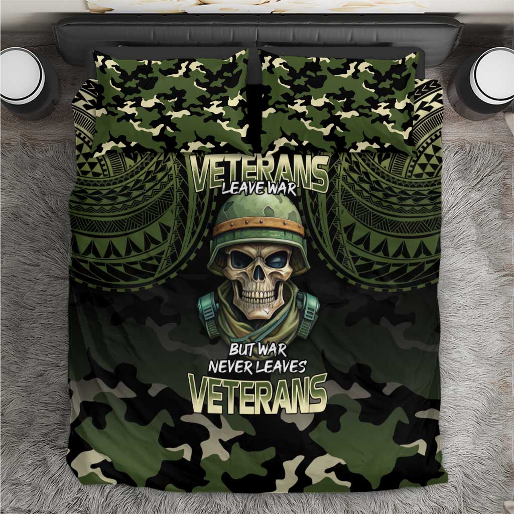 Veterans Day Bedding Set War Never Leaves A Veteran Proud Military