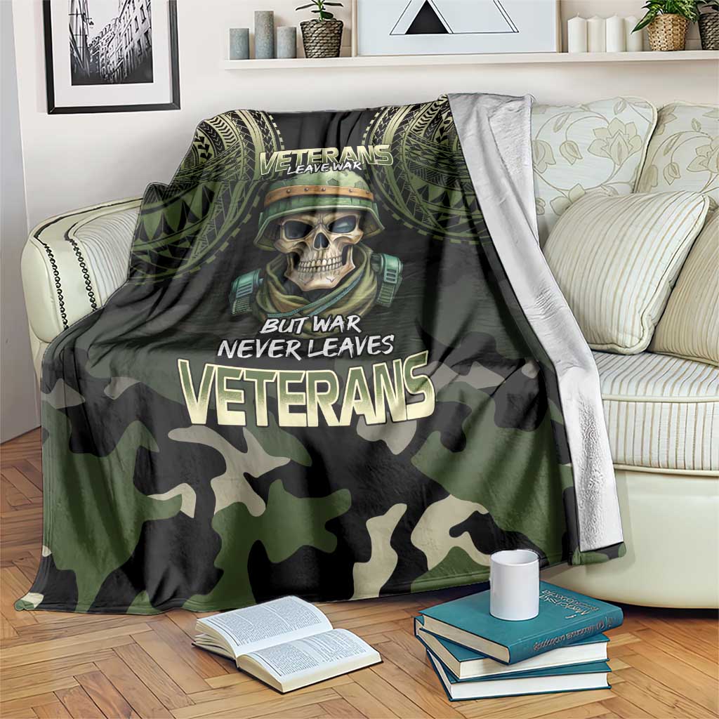 Veterans Day Blanket War Never Leaves A Veteran Proud Military