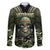 Veterans Day Family Matching Long Sleeve Bodycon Dress and Hawaiian Shirt War Never Leaves A Veteran Proud Military