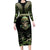 Veterans Day Family Matching Long Sleeve Bodycon Dress and Hawaiian Shirt War Never Leaves A Veteran Proud Military