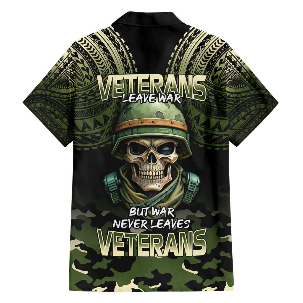 Veterans Day Family Matching Short Sleeve Bodycon Dress and Hawaiian Shirt War Never Leaves A Veteran Proud Military