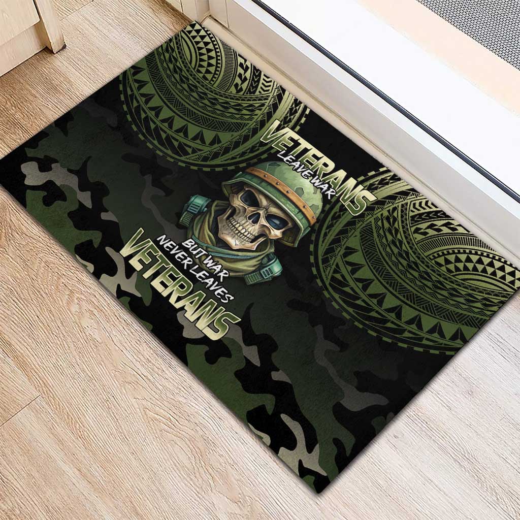 Veterans Day Rubber Doormat War Never Leaves A Veteran Proud Military