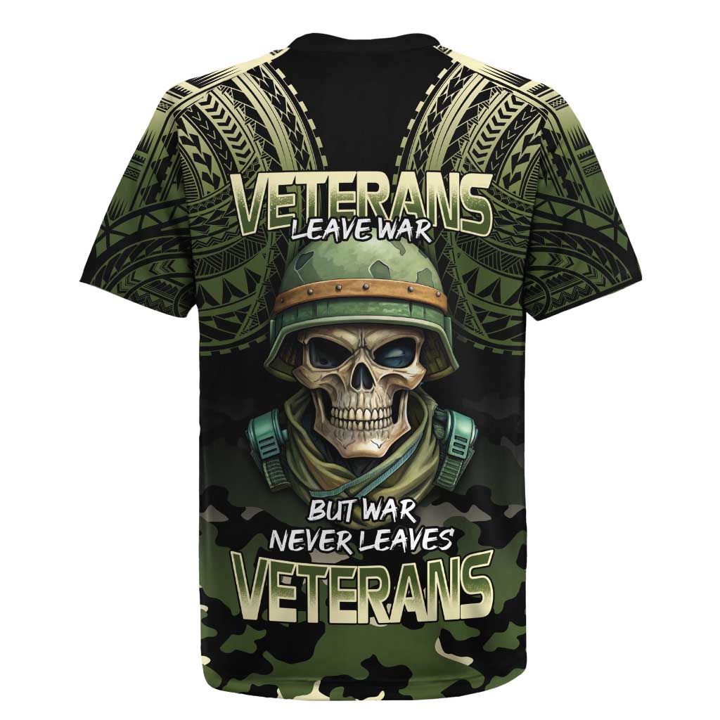 Veterans Day Rugby Jersey War Never Leaves A Veteran Proud Military