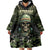 Veterans Day Wearable Blanket Hoodie War Never Leaves A Veteran Proud Military