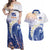 Marshall Islands Manit Day Couples Matching Off Shoulder Maxi Dress and Hawaiian Shirt Plumeria and Polynesian Tribal