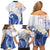 Marshall Islands Manit Day Family Matching Off Shoulder Short Dress and Hawaiian Shirt Plumeria and Polynesian Tribal