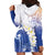 Marshall Islands Manit Day Hoodie Dress Plumeria and Polynesian Tribal