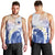 Marshall Islands Manit Day Men Tank Top Plumeria and Polynesian Tribal