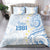 Palau 1981 Tribal Tattoo Bedding Set with Belau Plumeria Flowers