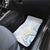 Palau 1981 Tribal Tattoo Car Mats with Belau Plumeria Flowers