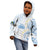 Palau 1981 Tribal Tattoo Kid Hoodie with Belau Plumeria Flowers