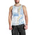 Palau 1981 Tribal Tattoo Men Tank Top with Belau Plumeria Flowers