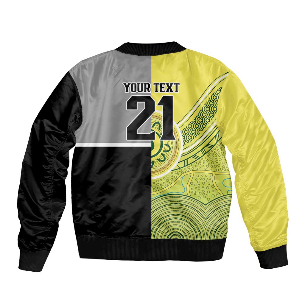 Custom Cricket AUNZ Spirit Bomber Jacket Aussie New Zealand Retro Edition - Polynesian Pride