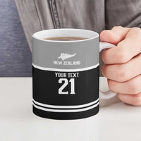 Custom Cricket AUNZ Spirit Ceramic Mug Aussie New Zealand Retro Edition - Polynesian Pride