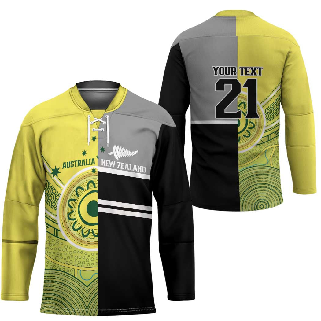 Custom Cricket AUNZ Spirit Hockey Jersey Aussie New Zealand Retro Edition - Polynesian Pride