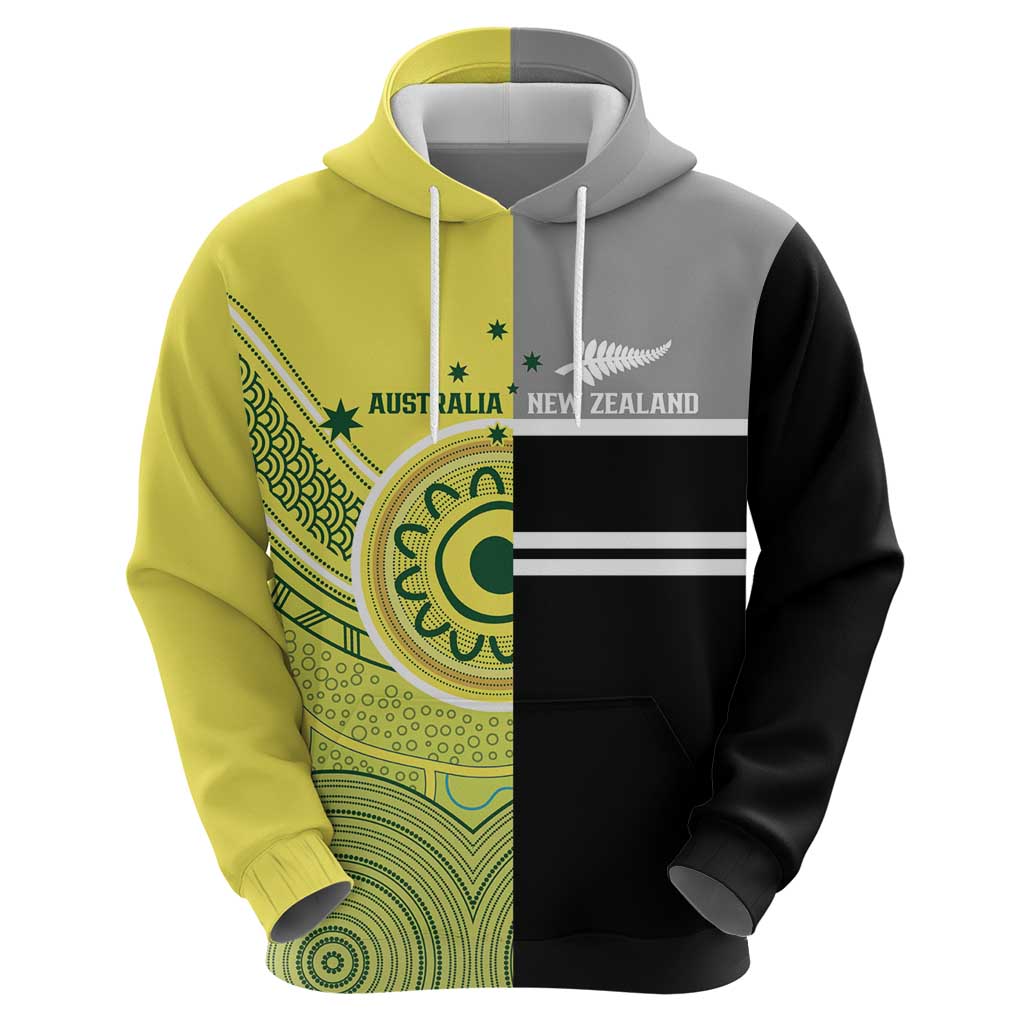 Custom Cricket AUNZ Spirit Hoodie Aussie New Zealand Retro Edition - Polynesian Pride