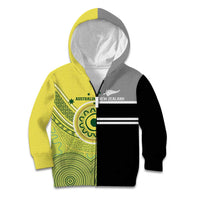Custom Cricket AUNZ Spirit Kid Hoodie Aussie New Zealand Retro Edition - Polynesian Pride