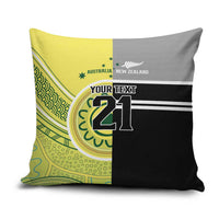 Custom Cricket AUNZ Spirit Pillow Cover Aussie New Zealand Retro Edition - Polynesian Pride