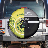 Custom Cricket AUNZ Spirit Spare Tire Cover Aussie New Zealand Retro Edition - Polynesian Pride