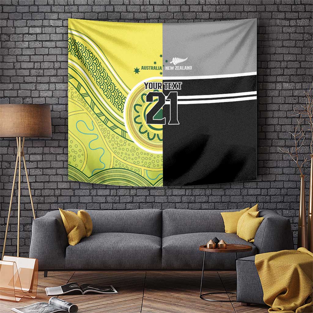 Custom Cricket AUNZ Spirit Tapestry Aussie New Zealand Retro Edition - Polynesian Pride
