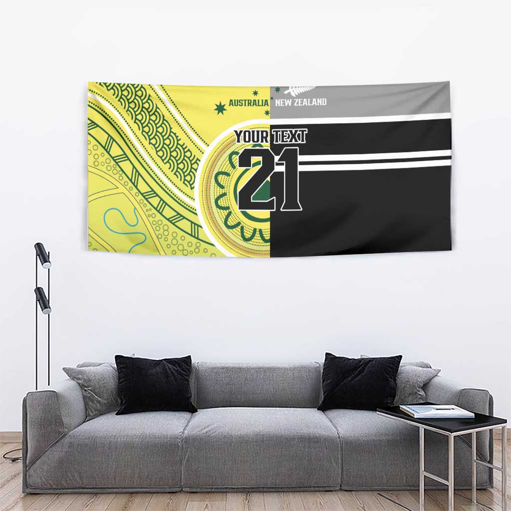 Custom Cricket AUNZ Spirit Tapestry Aussie New Zealand Retro Edition - Polynesian Pride