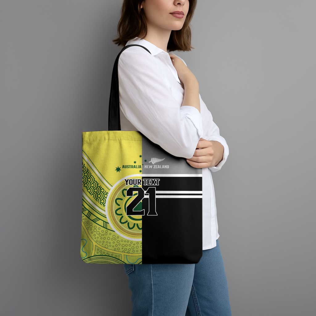 Custom Cricket AUNZ Spirit Tote Bag Aussie New Zealand Retro Edition - Polynesian Pride