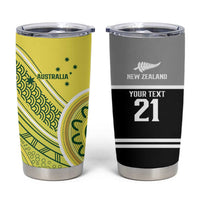 Custom Cricket AUNZ Spirit Tumbler Cup Aussie New Zealand Retro Edition - Polynesian Pride