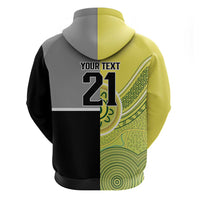 Custom Cricket AUNZ Spirit Zip Hoodie Aussie New Zealand Retro Edition - Polynesian Pride
