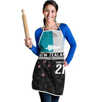 Custom NZ Cricket Pride Apron Silver Fern Fan Supporter Apparel - Polynesian Pride