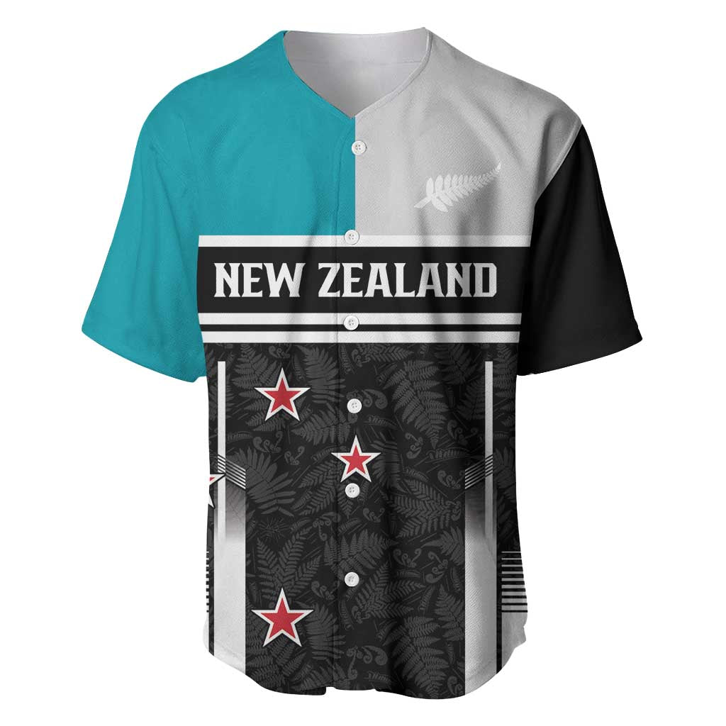 Custom NZ Cricket Pride Baseball Jersey Silver Fern Fan Supporter Apparel - Polynesian Pride