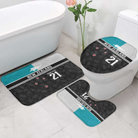 Custom NZ Cricket Pride Bathroom Set Silver Fern Fan Supporter Apparel - Polynesian Pride