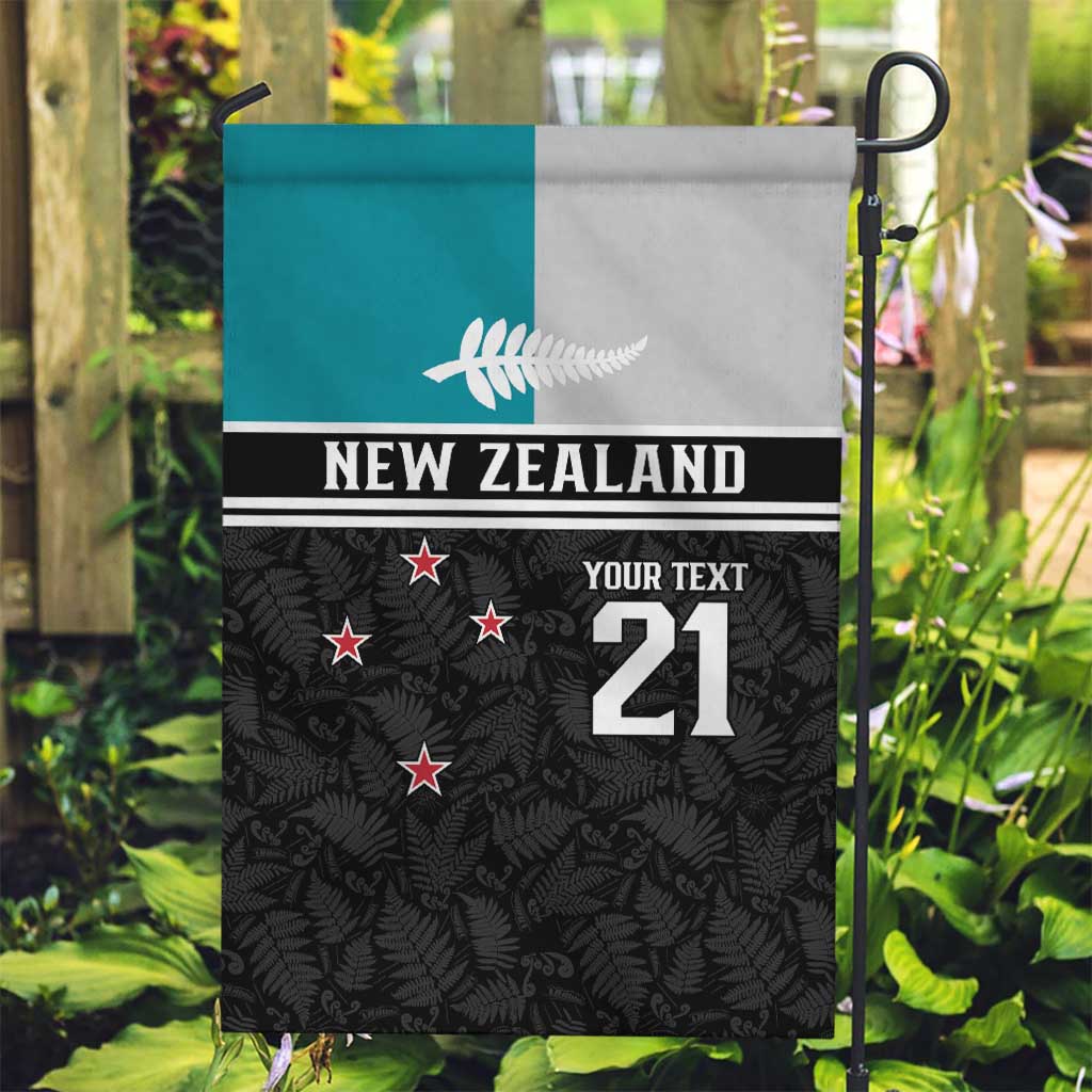 Custom NZ Cricket Pride Garden Flag Silver Fern Fan Supporter Apparel - Polynesian Pride